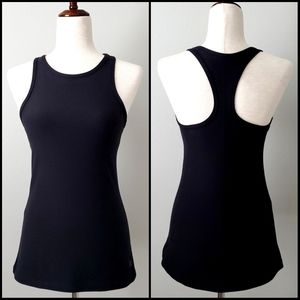 Scorpio Sol Black Racerback Yoga Tank With Built In Bra, Size Small